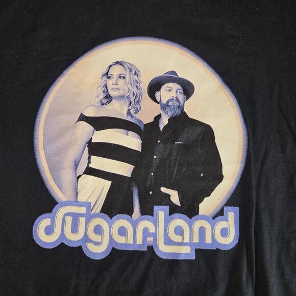 Sugarland Shirt Mens Large Black Tour Band Graphic Concert Tee Double Sided 2024 - Picture 2 of 11